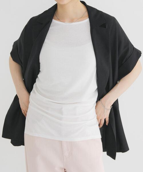 シャーリングスリットTEE（Tシャツ/カットソー）｜KBF（ケイビーエフ