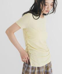 シャーリングスリットTEE