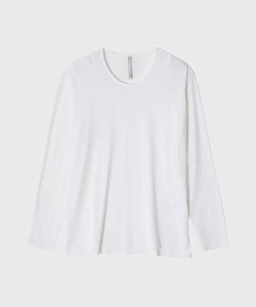NOIRER(ノイア)の「シルキーブレンドUネックTシャツ(ホワイト)(Tシャツ/カットソー・メンズ・その他・48/50/52)」の8枚目の写真