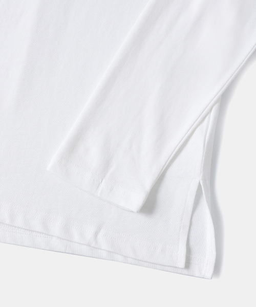 NOIRER(ノイア)の「シルキーブレンドUネックTシャツ(ホワイト)(Tシャツ/カットソー・メンズ・その他・48/50/52)」の11枚目の写真