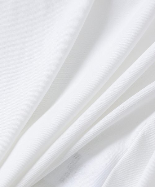 NOIRER(ノイア)の「シルキーブレンドUネックTシャツ(ホワイト)(Tシャツ/カットソー・メンズ・その他・48/50/52)」の12枚目の写真