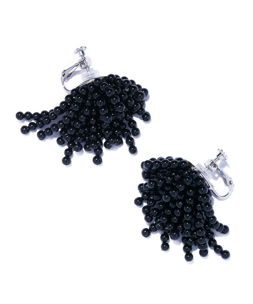 IRIS47(イリスフォーセブン)の「【IRIS 47】gordian earring onyx/ゴーディアン イヤリング オニキス(イヤリング・レディース・ブラック・FREE)」の4枚目の写真