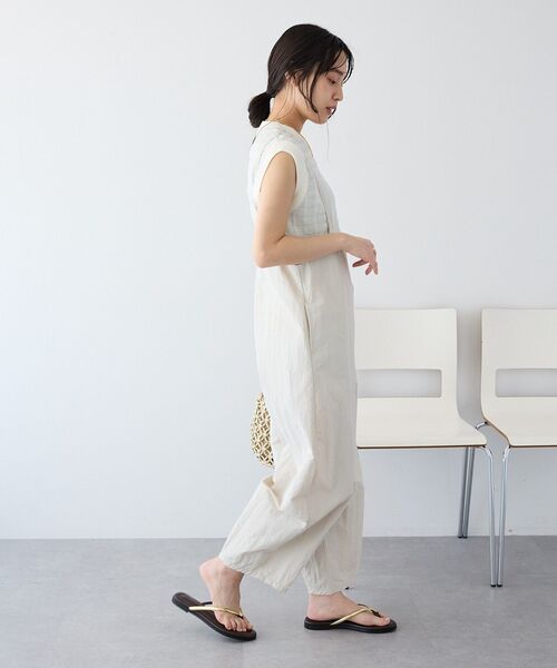 CRAFT STANDARD BOUTIQUE(クラフトスタンダードブティック)の「ナイロンサロペット(サロペット/オーバーオール・レディース・ダークグレー/ライトグレー・FREE)」の10枚目の写真