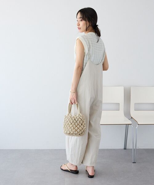 CRAFT STANDARD BOUTIQUE(クラフトスタンダードブティック)の「ナイロンサロペット(サロペット/オーバーオール・レディース・ダークグレー/ライトグレー・FREE)」の11枚目の写真