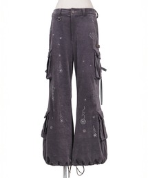 rurumu:/ルルムウ/flower studs corduroy pants