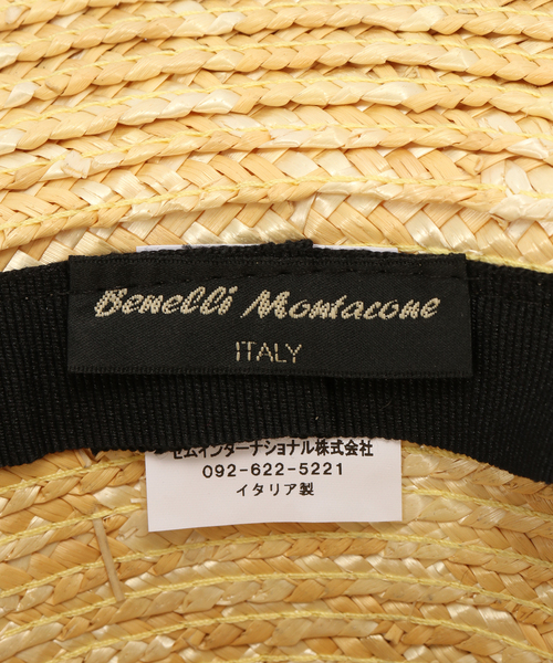 La TOTALITE（ラトータリテ）の「Benelli Montacone/ベネリ モンタコーネ リボンラフィアハット（ハット・レディース・ベージュ・FREE）」の7枚目の写真