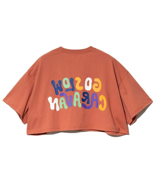 go slow caravan(ゴースローキャラバン)の「USA/C BIGショートTEE W(Tシャツ/カットソー・レディース・ネイビー/ホワイト/コーラルピンク・FREE)」の13枚目の写真