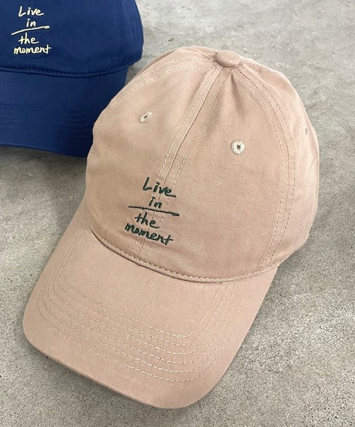 CRB（シーアールビー）の「手書き風アルファベットロゴキャップ（キャップ・レディース・レッド/チャコールグレー/オフホワイト/ベージュ/ブラック/ネイビー・F）」の13枚目の写真