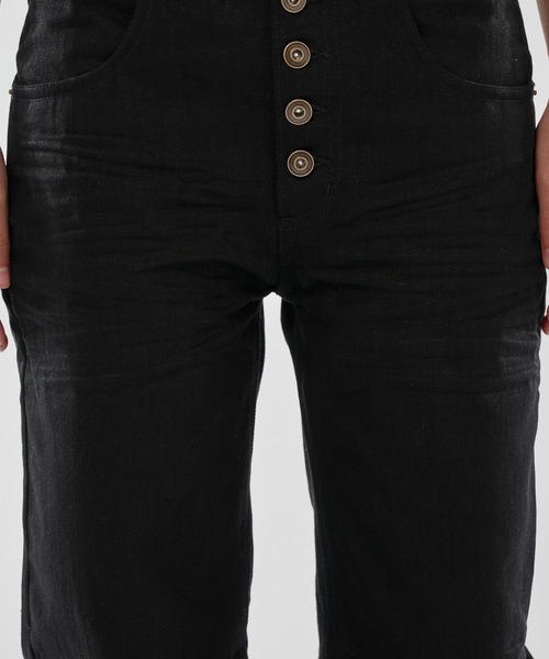 WISH FOR EVER(ウィッシュフォーエバー)の「ASSORT SEMIFLARE LINES DENIM PANTS/アソートセミフレアラインデニムパンツ(デニムパンツ・メンズ・インディゴブルー/ブラック・SMALL/MEDIUM/LARGE)」の17枚目の写真