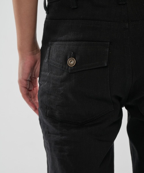 WISH FOR EVER(ウィッシュフォーエバー)の「ASSORT SEMIFLARE LINES DENIM PANTS/アソートセミフレアラインデニムパンツ(デニムパンツ・メンズ・インディゴブルー/ブラック・SMALL/MEDIUM/LARGE)」の18枚目の写真