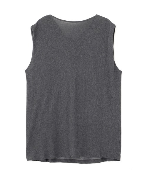 ETRE TOKYO(エトレトウキョウ)の「スリーブレスドレープネックプルオーバー(Tシャツ/カットソー・レディース・チャコール/ホワイト・FREE)」の9枚目の写真
