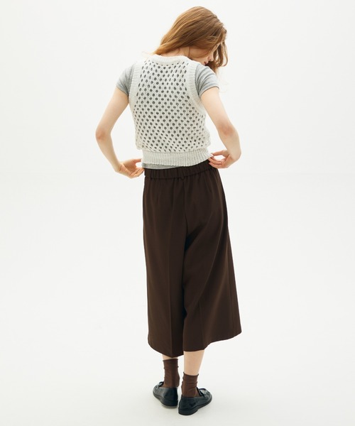 full/fill.(フルフィル)の「mesh knit tank / メッシュニットタンク(ニット/セーター・レディース・ブラウン/ホワイト・FREE)」の11枚目の写真