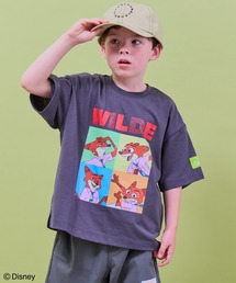 pairmanon（ペアマノン）の「【ズートピア2】ユニセックス 袖タグ付き プリント Tシャツ（Tシャツ/カットソー）」