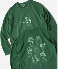 10oz ピグメントスウェット　in my heart ロンTEE