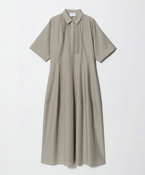 UNITED ARROWS(ユナイテッドアローズ)の「タック シャツ ワンピース(ワンピース・レディース・ブラック/その他1/ベージュ・36/38)」の2枚目の写真