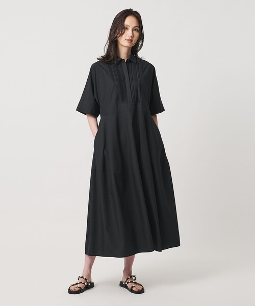 UNITED ARROWS(ユナイテッドアローズ)の「タック シャツ ワンピース(ワンピース・レディース・ブラック/その他1/ベージュ・36/38)」の5枚目の写真