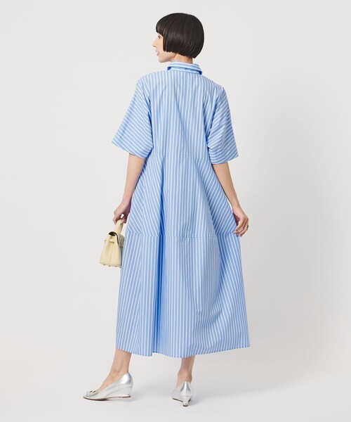 UNITED ARROWS(ユナイテッドアローズ)の「タック シャツ ワンピース(ワンピース・レディース・ブラック/その他1/ベージュ・36/38)」の9枚目の写真