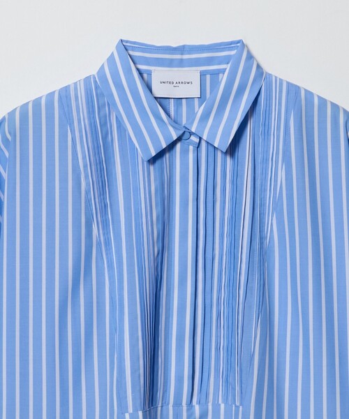 UNITED ARROWS(ユナイテッドアローズ)の「タック シャツ ワンピース(ワンピース・レディース・ブラック/その他1/ベージュ・36/38)」の4枚目の写真