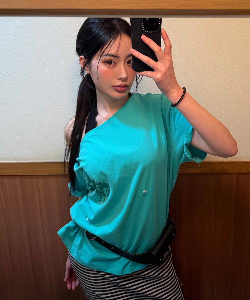GIMOR(ギマー)の「2Way Cut Out Tee Mint(Tシャツ/カットソー・レディース・その他・SMALL)」の1枚目の写真