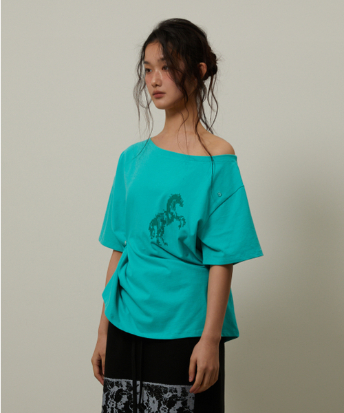 GIMOR(ギマー)の「2Way Cut Out Tee Mint(Tシャツ/カットソー・レディース・その他・SMALL)」の3枚目の写真