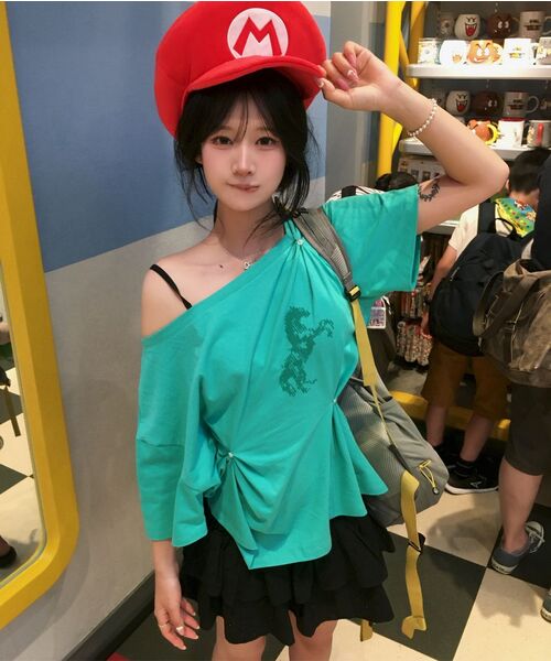 GIMOR(ギマー)の「2Way Cut Out Tee Mint(Tシャツ/カットソー・レディース・その他・SMALL)」の7枚目の写真