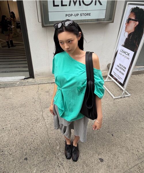 GIMOR(ギマー)の「2Way Cut Out Tee Mint(Tシャツ/カットソー・レディース・その他・SMALL)」の8枚目の写真