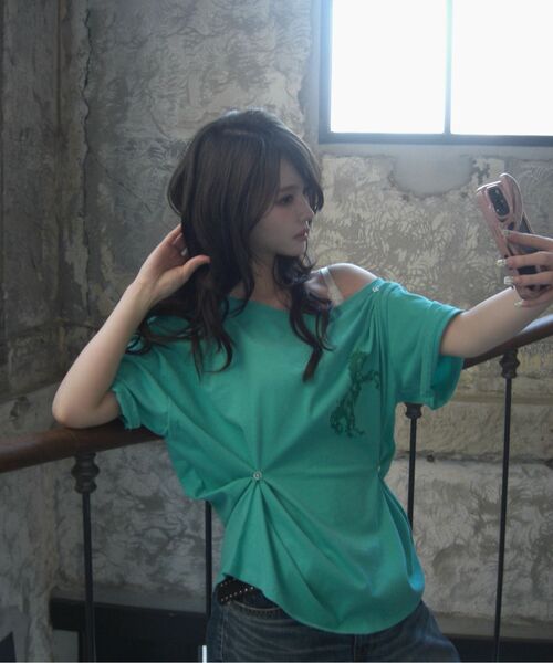 GIMOR(ギマー)の「2Way Cut Out Tee Mint(Tシャツ/カットソー・レディース・その他・SMALL)」の11枚目の写真