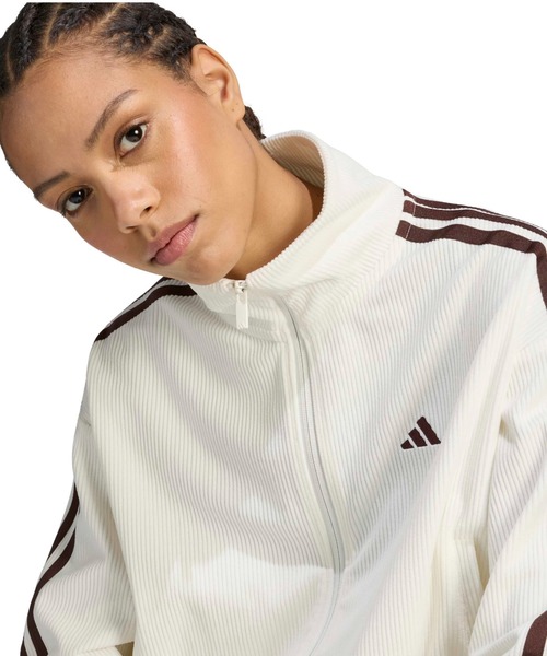 adidas（アディダス）の「【別注】アディダス adidas W LUXA コーデュロイ トラックトップ AP 限定コラボ（ジャージ・レディース・オフホワイト/ブラウン・L/M/S/XL）」の10枚目の写真