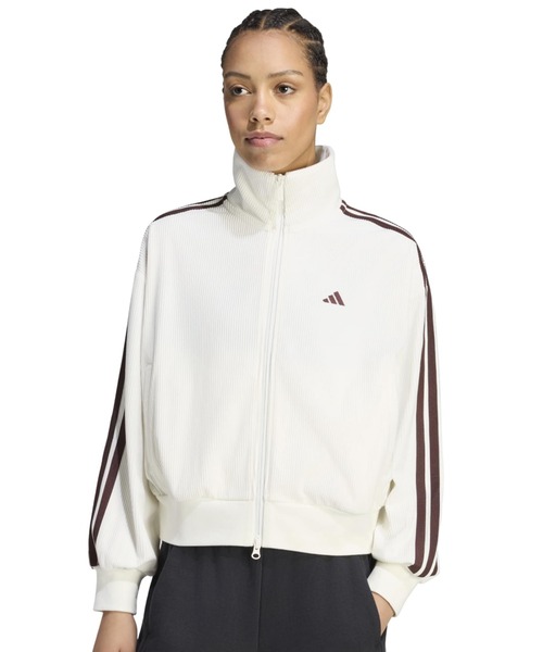 adidas（アディダス）の「【別注】アディダス adidas W LUXA コーデュロイ トラックトップ AP 限定コラボ（ジャージ・レディース・オフホワイト/ブラウン・L/M/S/XL）」の7枚目の写真
