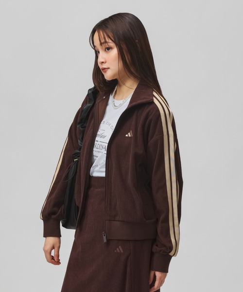 adidas（アディダス）の「【別注】アディダス adidas W LUXA コーデュロイ トラックトップ AP 限定コラボ（ジャージ・レディース・オフホワイト/ブラウン・L/M/S/XL）」の16枚目の写真