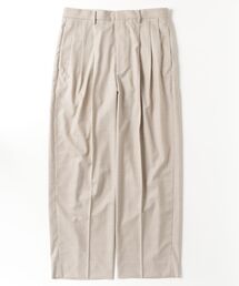 YLEVE / SUPER120'S CHAMBRAY WOOL 3TACK TROUSERS