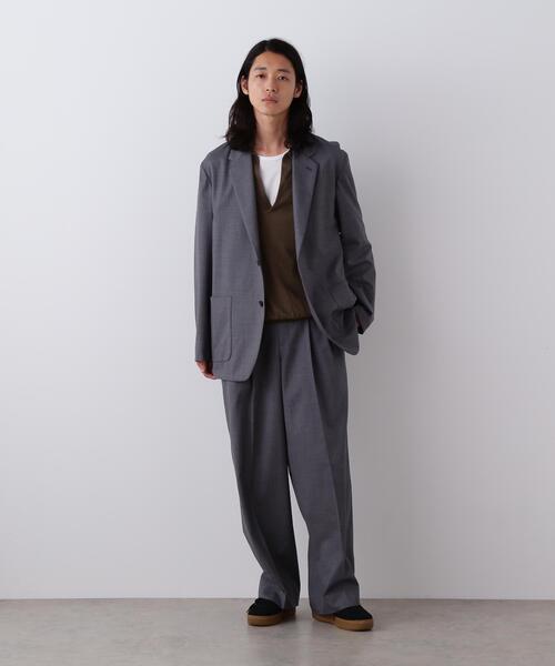YLEVE / SUPER120'S CHAMBRAY WOOL 3TACK TROUSERS（その他パンツ