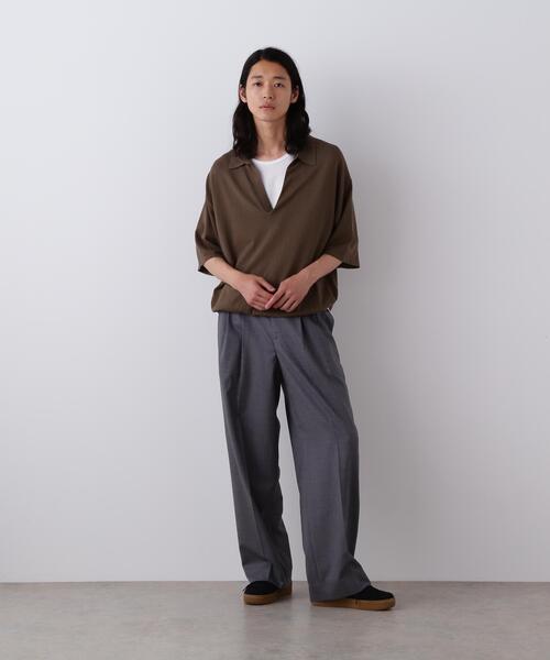 YLEVE(イレーヴ)の「YLEVE / SUPER120'S CHAMBRAY WOOL 3TACK TROUSERS(その他パンツ・メンズ・ブラウン/グレー/ベージュ/ブラック・4/3)」の5枚目の写真