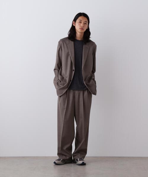 YLEVE(イレーヴ)の「YLEVE / SUPER120'S CHAMBRAY WOOL 3TACK TROUSERS(その他パンツ・メンズ・ブラウン/グレー/ベージュ/ブラック・4/3)」の14枚目の写真
