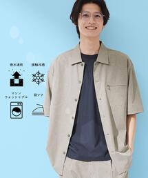 THE SHOP TK （ザ ショップ ティーケー ）の「【吸水速乾/接触冷感/防シワ/マシンウォッシャブル】ハイドロクール 半袖シャツ（シャツ/ブラウス）」