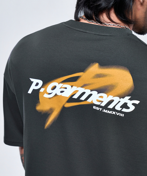 PHYSICAL GARMENTS（フィジカルガーメンツ）の「P2648 オルビット ブラー ジャイアント 半袖 [4COLOR]（Tシャツ/カットソー・メンズ・ブラック/ホワイト/チャコール/カーキ・MEDIUM/LARGE/X-LARGE/XX-LARGE）」の22枚目の写真