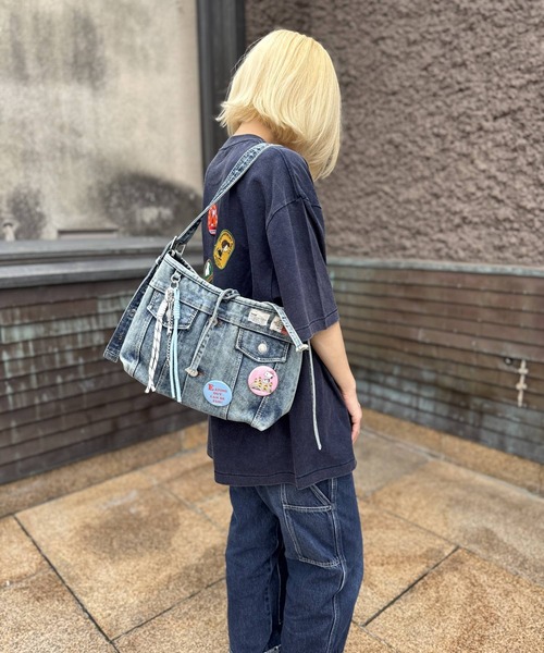 SNOOPY×OLD BETTY'S(スヌーピーカケルオールドベティーズ)の「スヌーピー【SNOOPY】Rope Accessory Shoulder Bag(ショルダーバッグ・レディース・ブルー・FREE)」の7枚目の写真