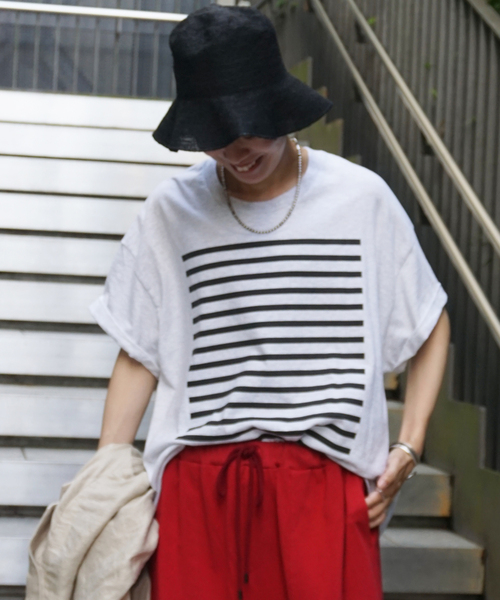 JOURNAL STANDARD LUXE(ジャーナルスタンダード ラックス)の「《追加3》Kalina's T(Tシャツ/カットソー・レディース・ライトグレー/ホワイト/バーガンディー・FREE)」の7枚目の写真