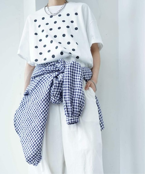 JOURNAL STANDARD LUXE(ジャーナルスタンダード ラックス)の「《追加3》Kalina's T(Tシャツ/カットソー・レディース・ライトグレー/ホワイト/バーガンディー・FREE)」の12枚目の写真