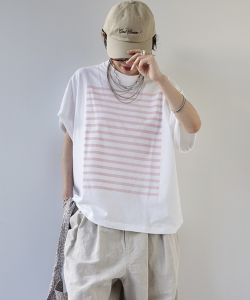 JOURNAL STANDARD LUXE(ジャーナルスタンダード ラックス)の「《追加3》Kalina's T(Tシャツ/カットソー・レディース・ライトグレー/ホワイト/バーガンディー・FREE)」の13枚目の写真