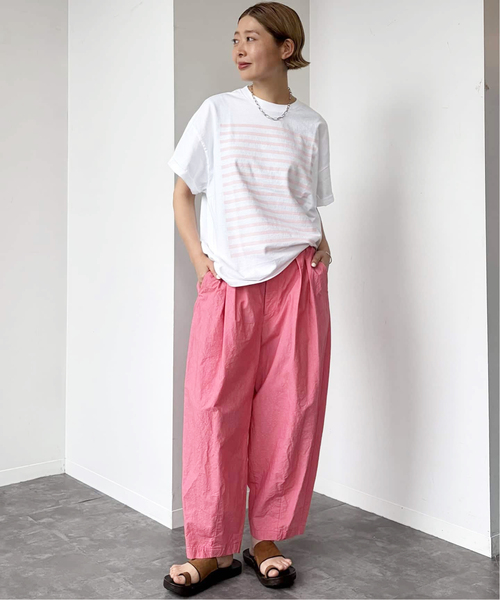 JOURNAL STANDARD LUXE(ジャーナルスタンダード ラックス)の「《追加3》Kalina's T(Tシャツ/カットソー・レディース・ライトグレー/ホワイト/バーガンディー・FREE)」の18枚目の写真