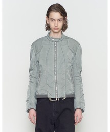 NVRFRGT（ネヴァーフォーゲット）の「PANELLED PADDED MOTO JACKET（ブルゾン）」
