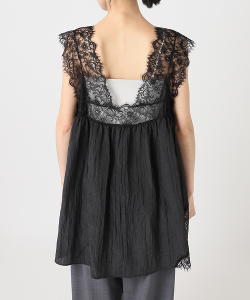 CITYSHOP（シティーショップ）の「《追加2》LACE TANK ブラウス（シャツ/ブラウス・レディース・アイボリー/ブラック・FREE）」の13枚目の写真