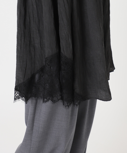 CITYSHOP（シティーショップ）の「《追加2》LACE TANK ブラウス（シャツ/ブラウス・レディース・アイボリー/ブラック・FREE）」の16枚目の写真