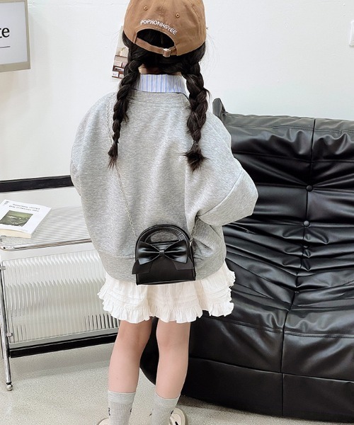 aimoha(アイモハ)の「【aimoha KIDS】リボンモチーフミニミニショルダーバッグ(ショルダーバッグ・キッズ・ピンク/ブラック/シルバー・FREE)」の9枚目の写真