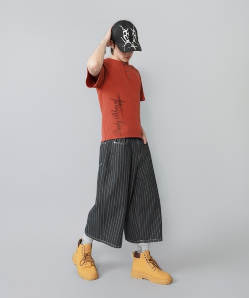 SPINNS(スピンズ)の「ヘンリーネックサーマル半袖Tシャツ/ウィング/バックプリント(Tシャツ/カットソー・メンズ・アイボリー/カモフラージュ/ブラック系その他/レッド系その他・ONESIZE)」の18枚目の写真