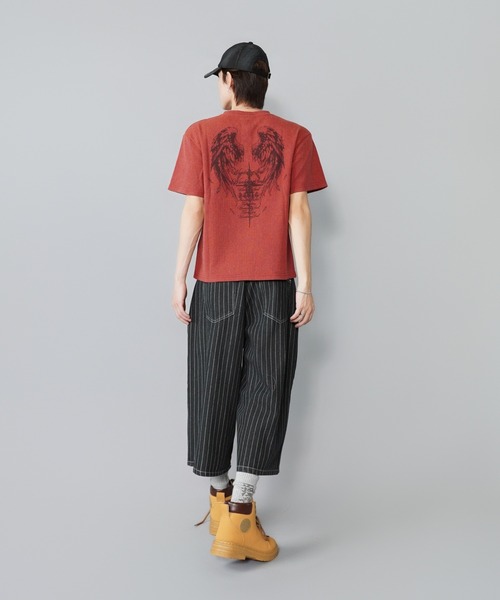 SPINNS(スピンズ)の「ヘンリーネックサーマル半袖Tシャツ/ウィング/バックプリント(Tシャツ/カットソー・メンズ・アイボリー/カモフラージュ/ブラック系その他/レッド系その他・ONESIZE)」の17枚目の写真