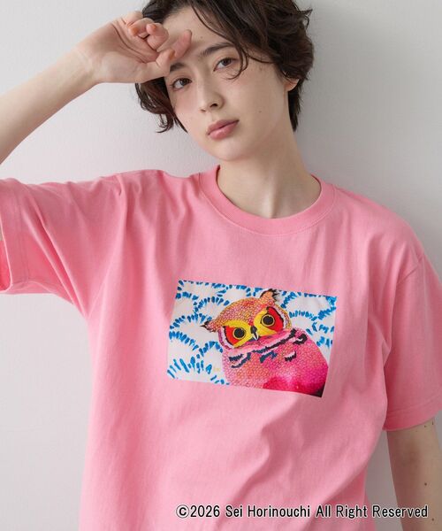 Dessin(デッサン)の「Sei Horinouchi×Dessin Tシャツ(Tシャツ/カットソー・レディース・ホワイト/ボルドー/ダークグレー/ベビーピンク・03/02)」の3枚目の写真