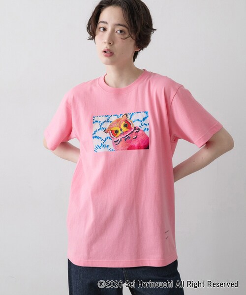 Dessin(デッサン)の「Sei Horinouchi×Dessin Tシャツ(Tシャツ/カットソー・レディース・ホワイト/ボルドー/ダークグレー/ベビーピンク・03/02)」の17枚目の写真