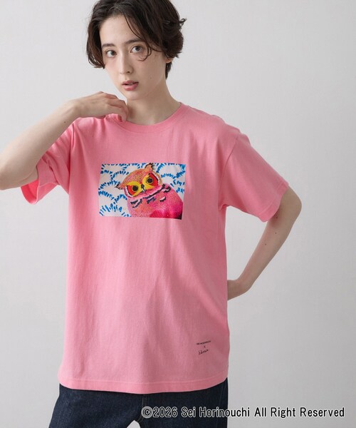 Dessin(デッサン)の「Sei Horinouchi×Dessin Tシャツ(Tシャツ/カットソー・レディース・ホワイト/ボルドー/ダークグレー/ベビーピンク・03/02)」の18枚目の写真